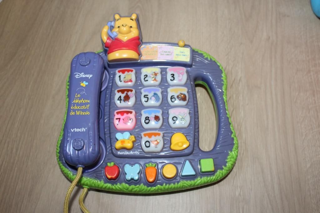 V tech téléphone Winnie l'ourson, Kinderen en Baby's, Ophalen of Verzenden, Gebruikt