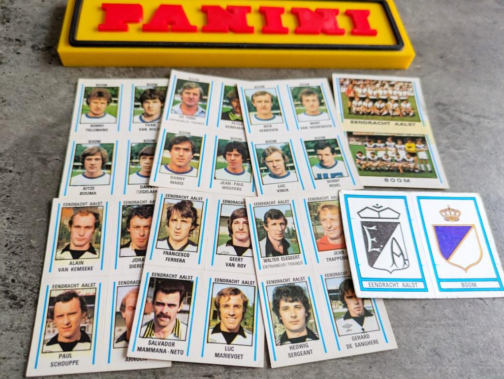 8 AUTOCOLLANTS PANINI FOOTBALL 80 FC BOOM ET E.AALST 1980, Envoi