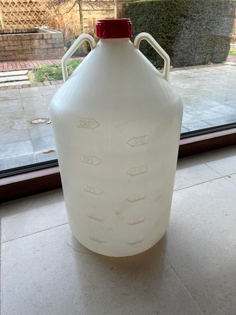 Mostvat - 25L in witte kunststof, Ophalen, Zo goed als nieuw