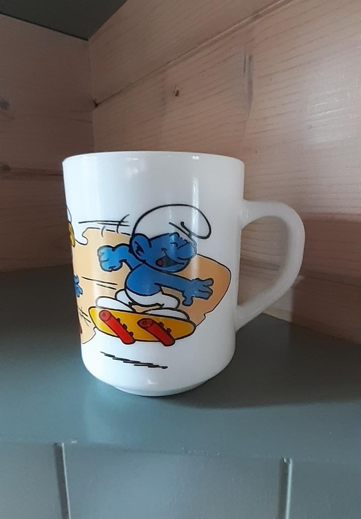 Mug à sac Les Schtroumpfs arcopal, Collections, Enlèvement ou Envoi, Comme neuf