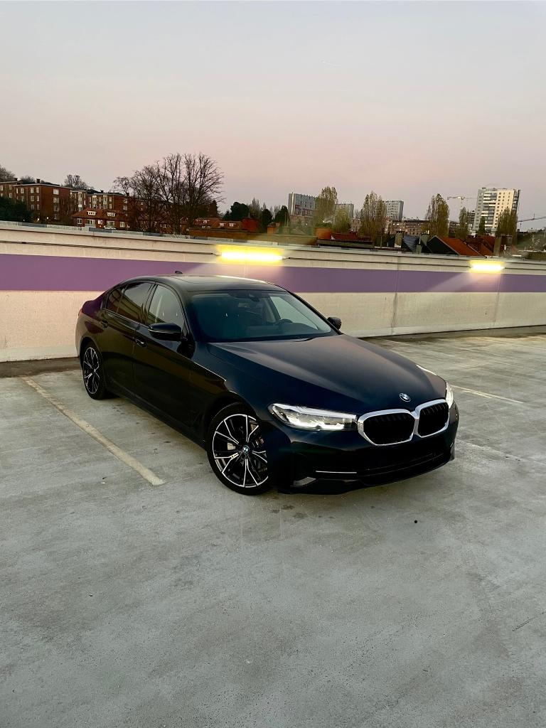 BMW 518 dA MHEV, Auto's, Automaat, 4 cilinders, Zwart, 5 deurs
