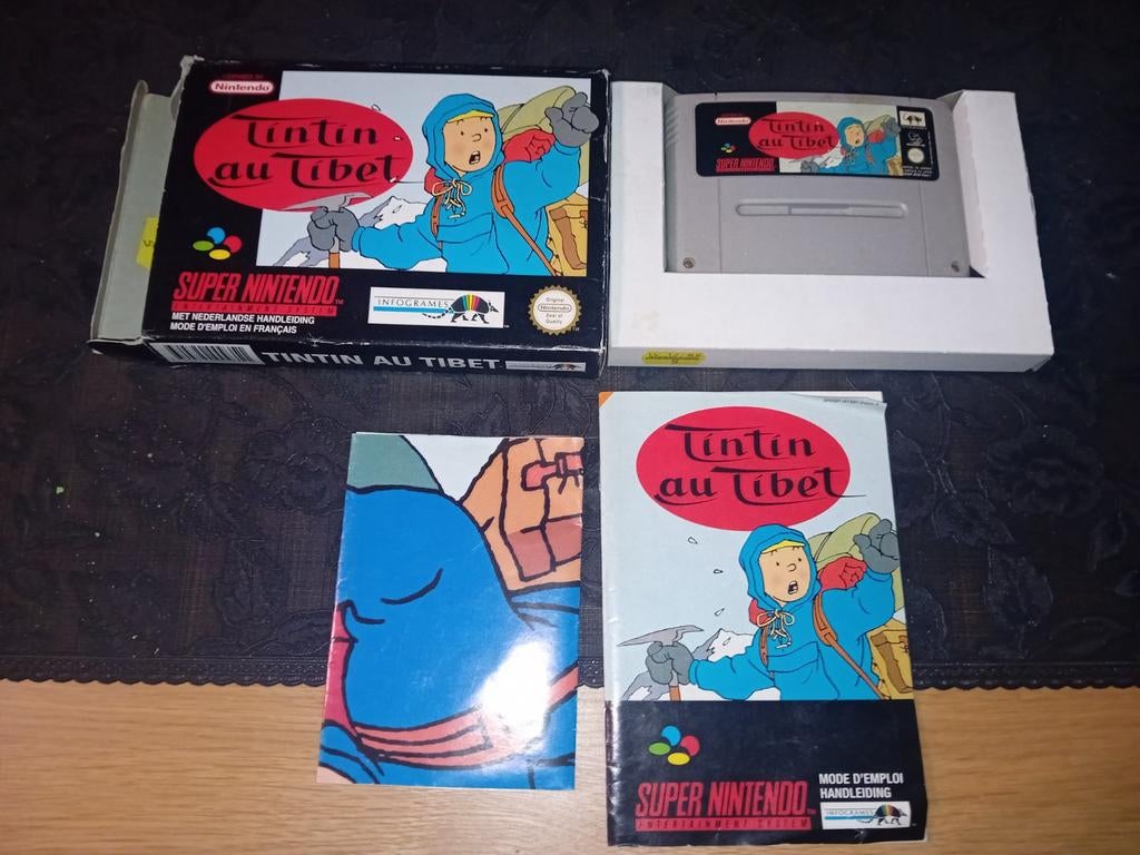 Tintin au Tibet super nintendo, Ophalen of Verzenden, Zo goed als nieuw