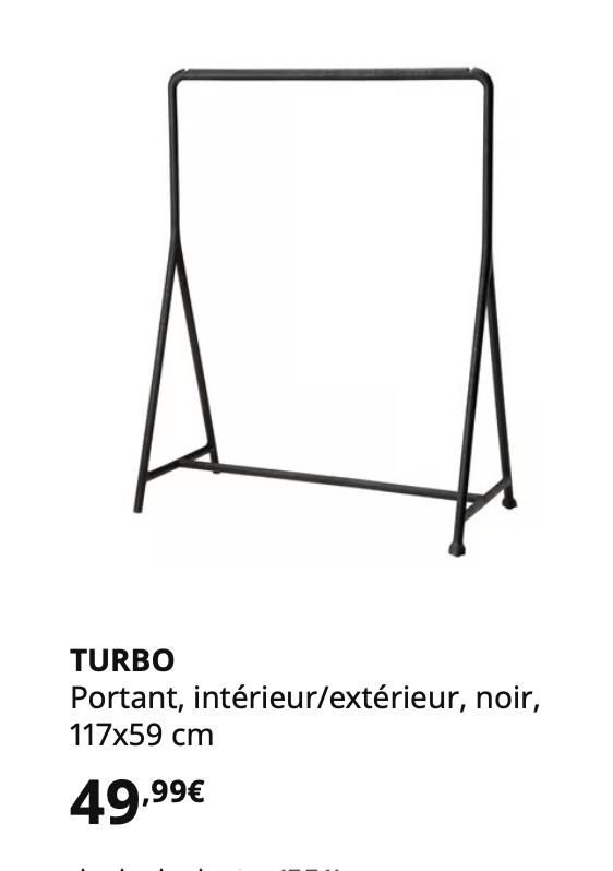 Portant pour vêtements IKA, Enlèvement, Comme neuf