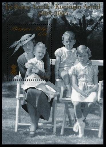 BL126 100ième anniv. de la naissance de la Reine Astrid, Envoi, Timbre-poste, Neuf