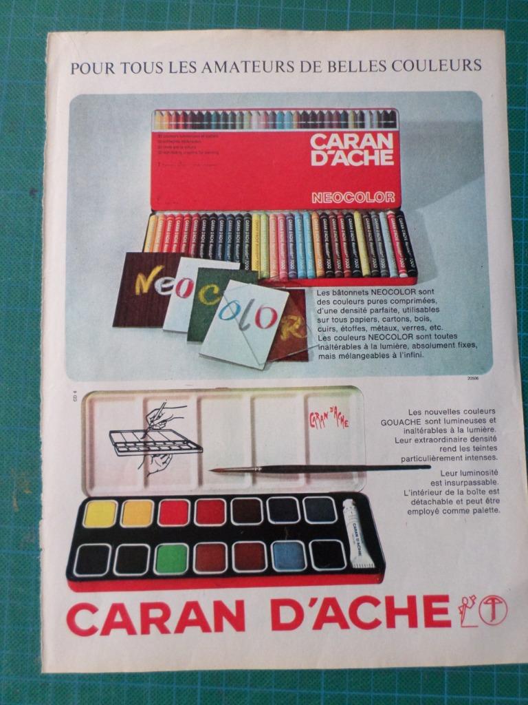Caran d'Ache - publicité papier - 1969, Enlèvement ou Envoi, Utilisé, Autres types