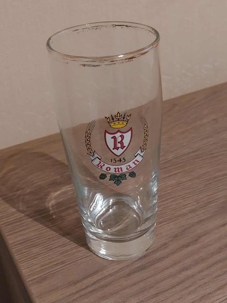 bierglas / Roman 1545 / Brouwerij Roman (Oudenaarde-Mater), Verzamelen, Verzenden, Gebruikt, Bierglas