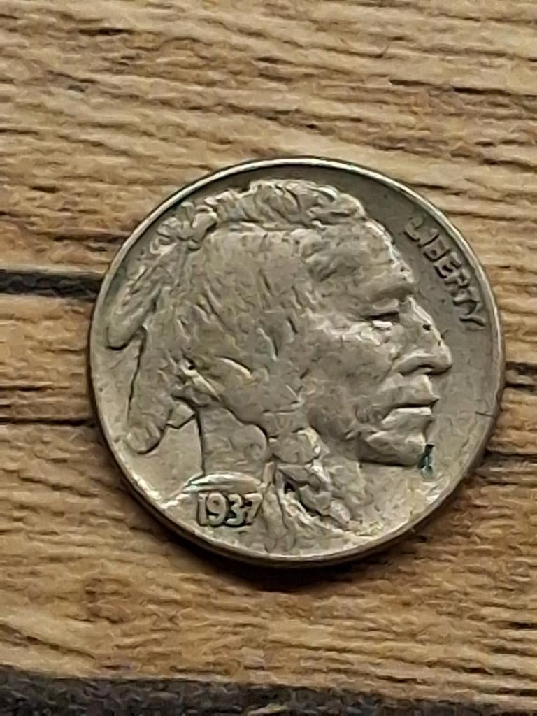 États-Unis : 5 cents Buffalo Nickel, 1937S, Envoi