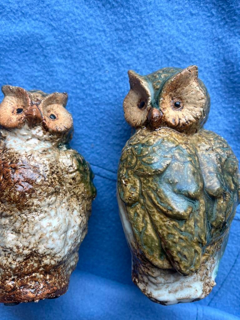 Uiltjes in steen ( koppel) decoratief, Ophalen of Verzenden, Zo goed als nieuw