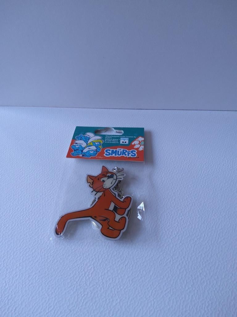 Azrael Smurf sleutelhanger, Verzamelen, Smurfen, Ophalen of Verzenden, Nieuw, Poppetje, Figuurtje of Knuffel