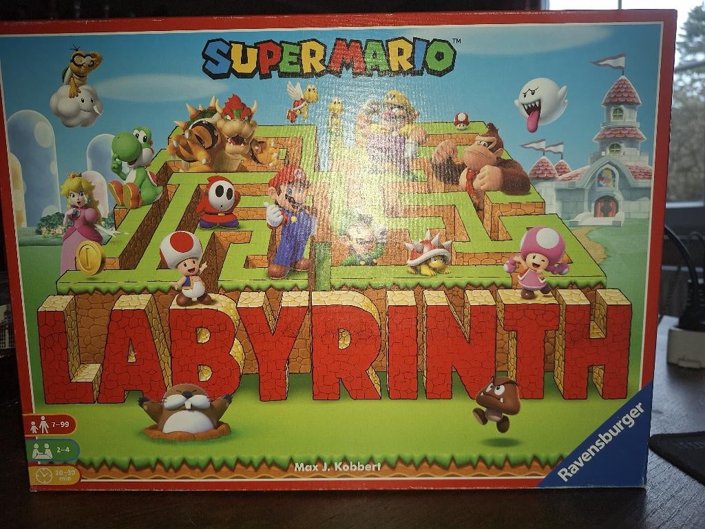 LABYRINTH SUPER MARIO, Trois ou quatre joueurs, Enlèvement ou Envoi, Comme neuf