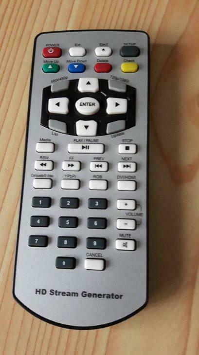 Afstandsbediening HD stream generator, Audio, Tv en Foto, Ophalen of Verzenden, Gebruikt