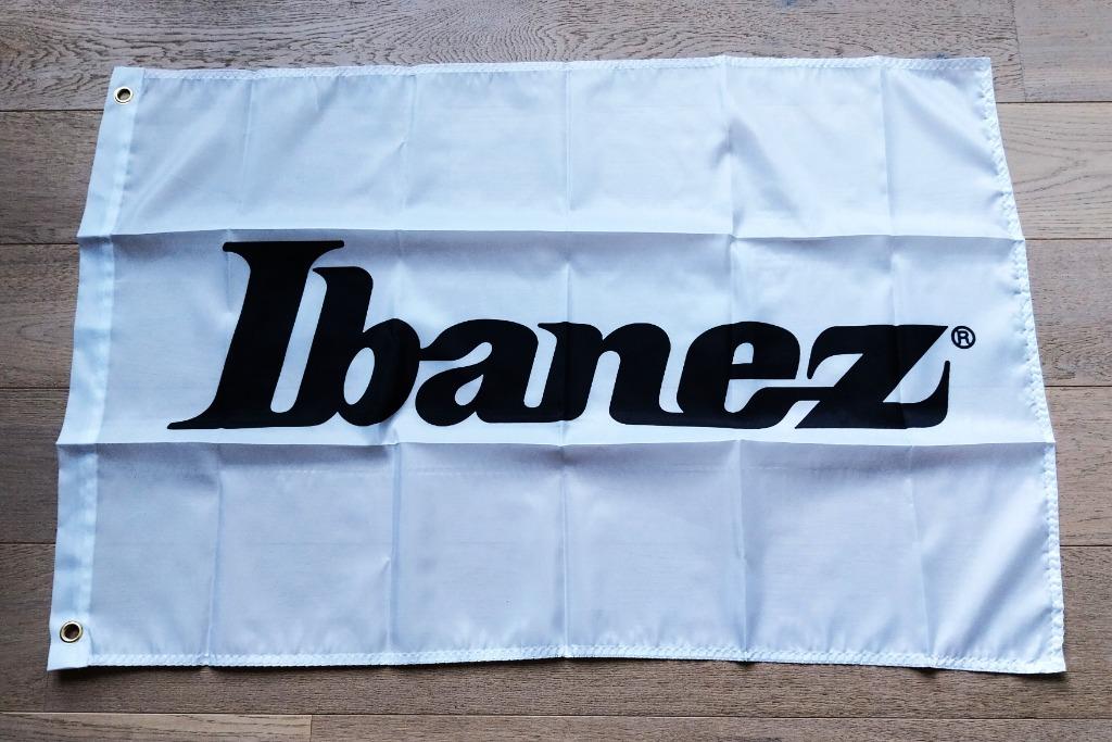 Ibanez promovlag - 90 cm x 60 cm - Vlag van Ibanez, Muziek en Instrumenten, Ophalen of Verzenden, Zo goed als nieuw, Elektrische gitaar