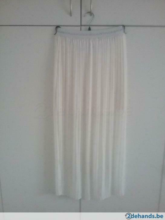 Witte plisse  rok, Neuf