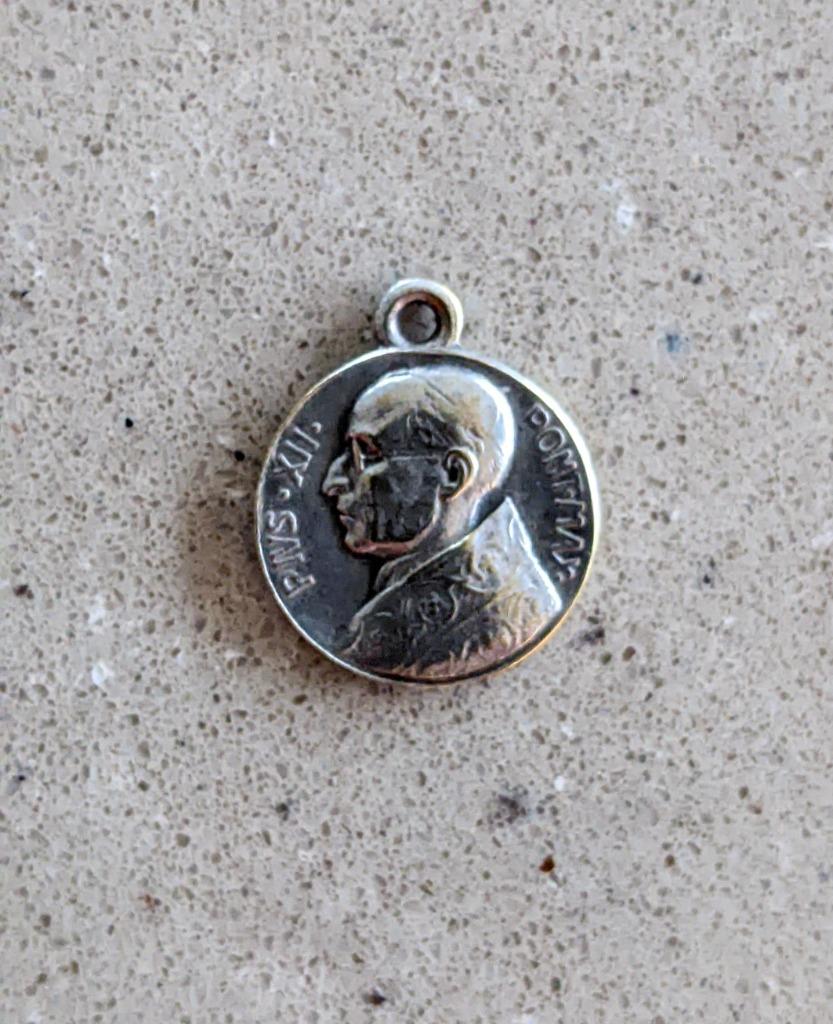 Médaillon, pendentif Pie XII Pont Max, Enlèvement ou Envoi, Neuf, Bijoux, Christianisme | Catholique