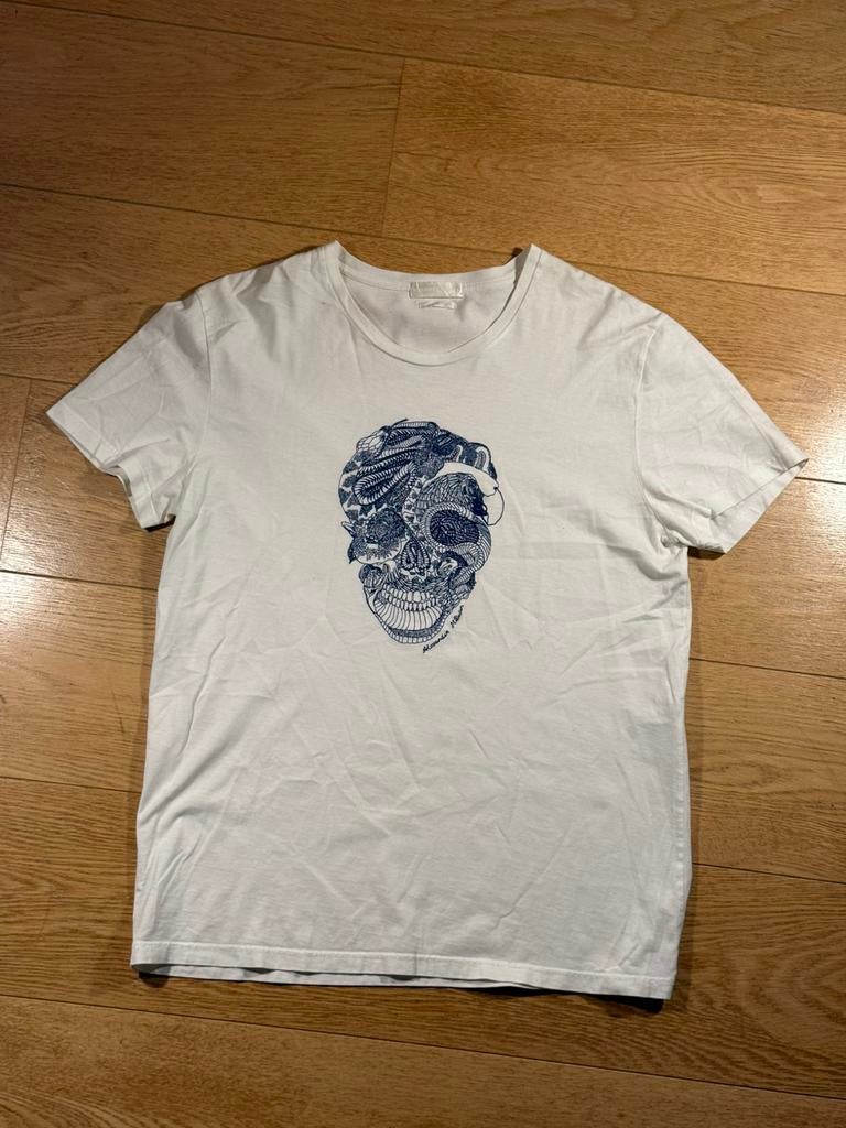Alexander McQueen Skull Tee, Ophalen, Zo goed als nieuw, Wit
