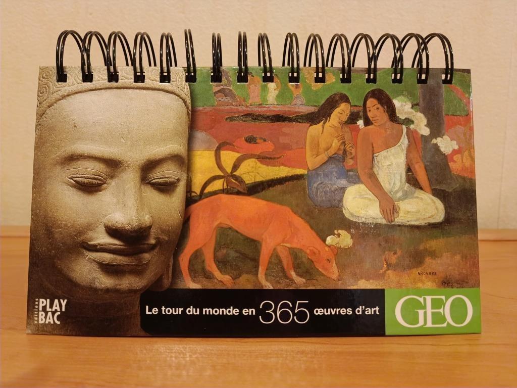 Le tour du monde en 365 œuvres d'art – GEO, Divers, Calendriers, Enlèvement, Calendrier annuel, Comme neuf