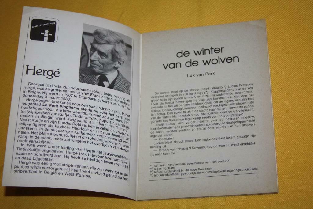 Vlaams Filmpje ( met 1 blad over Hergé ) 1983, Ophalen of Verzenden, Kuifje, Gebruikt, Boek of Spel