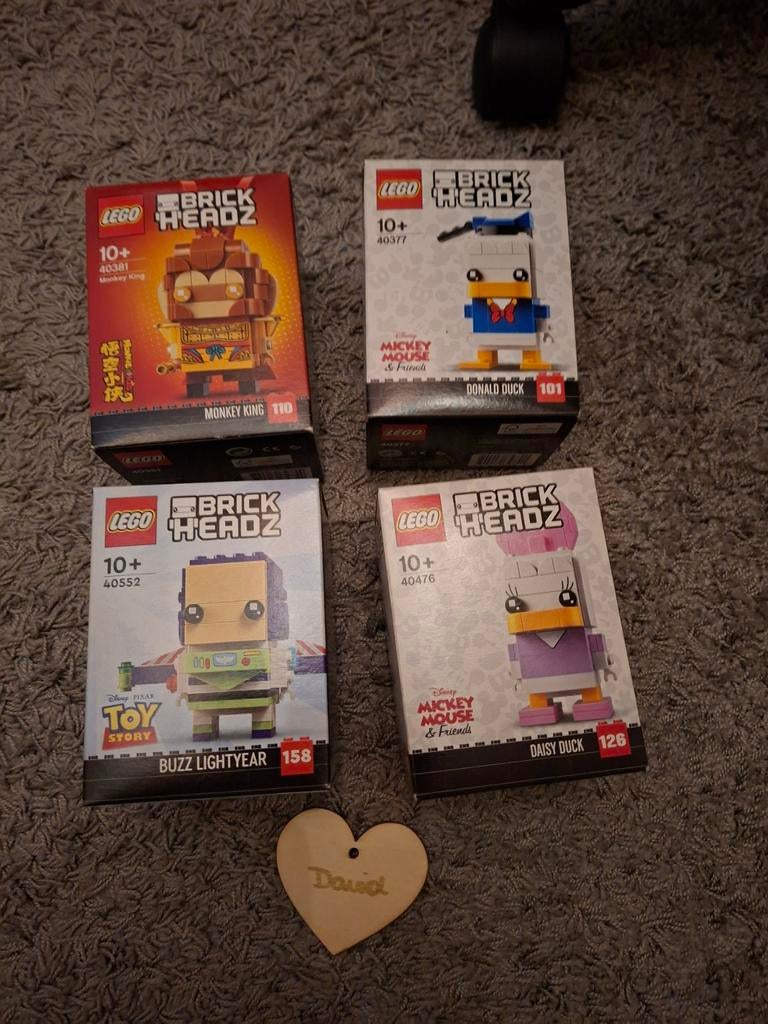 4x lego brick headz nieuw, Ophalen of Verzenden, Lego
