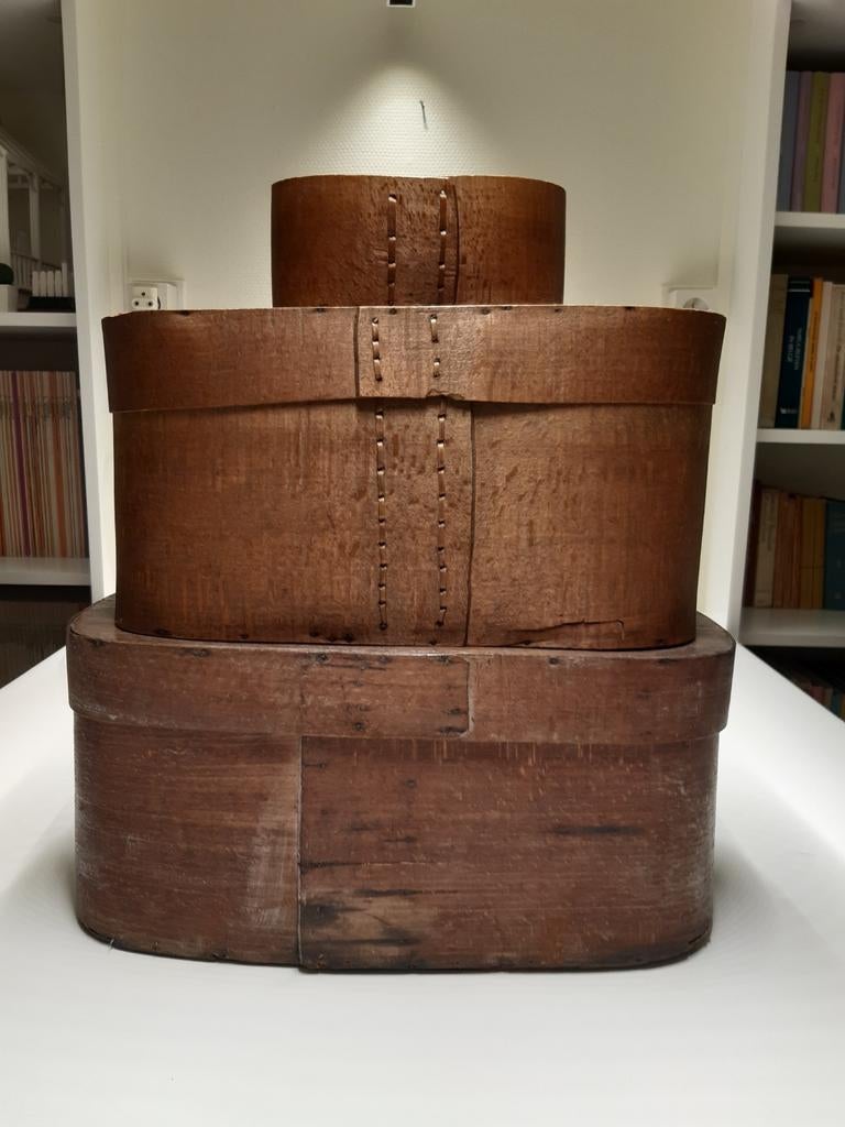 3 BOÎTES ANCIENNES EN BOIS, Enlèvement ou Envoi