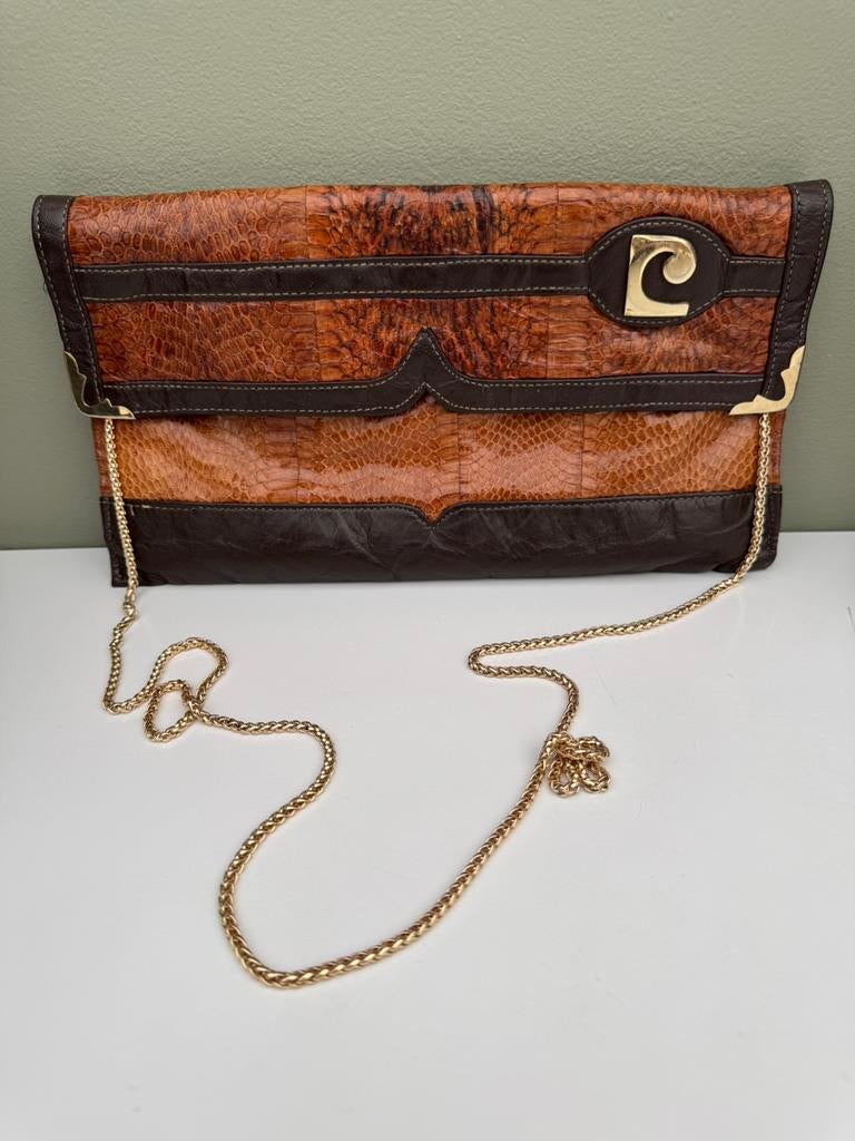 Pierre Cardin vintage tasje, Handtassen en Accessoires, Tassen | Damestassen, Ophalen of Verzenden, Gebruikt, Bruin, Schoudertasje