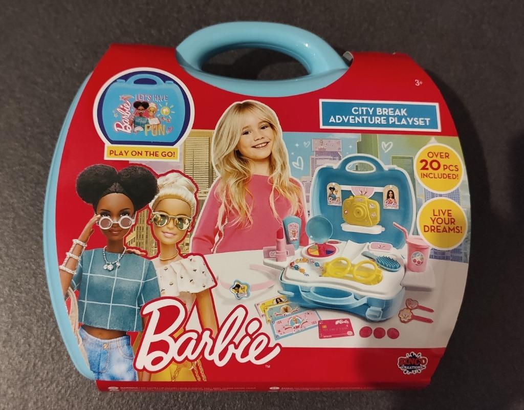 Barbie City Break Adventure Speelset - 20 Delig (nieuw), Kinderen en Baby's, Speelgoed | Poppen, Nieuw, Barbie, Ophalen of Verzenden