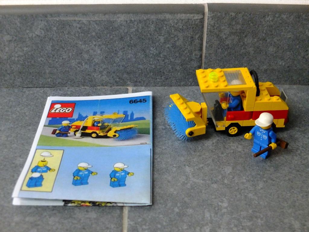 Lego 6645 - Camion balayeur de voirie (Street Sweeper), 1991, Enlèvement ou Envoi, Utilisé, Ensemble complet, Lego