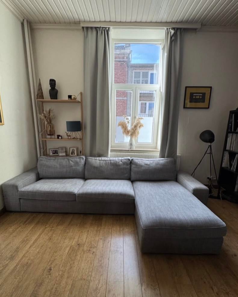 Modèle KIVIK d'IKEA. canapé sectionnel, 4 places +méridienne, Ophalen, Gebruikt, Stof