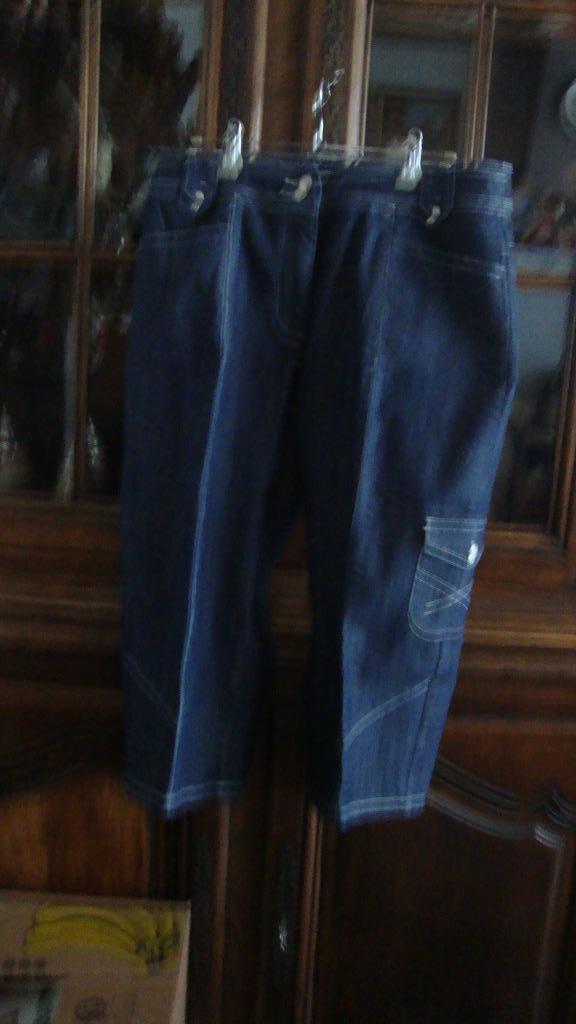 Damart 3/4 jeans broek maat 42, Kleding | Dames, Broeken en Pantalons, Blauw, Maat 42/44 (L), Ophalen of Verzenden, Zo goed als nieuw