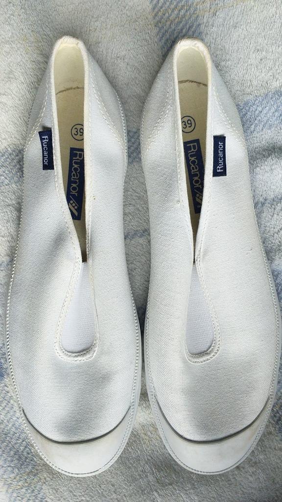 Sandales de gym blanches Rucanor Pointure 39, Garçon ou Fille, Enlèvement ou Envoi, Rucanor, Comme neuf