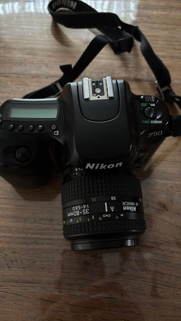 Nikon F50 met lens nikon 35-80mm, Audio, Tv en Foto, Ophalen of Verzenden, Zo goed als nieuw, Nikon