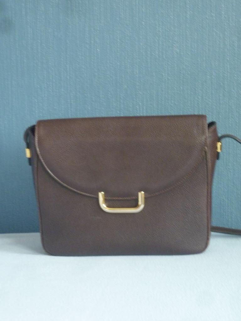 Lederen Schoudertas Nouvelta, Handtassen en Accessoires, Overige merken, Gebruikt, Bruin, Ophalen of Verzenden