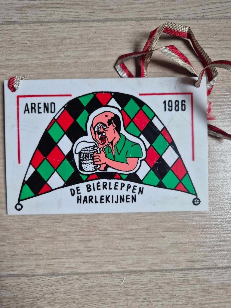 Carnaval Aalst medaille De Bierleppen 1986, Ophalen of Verzenden