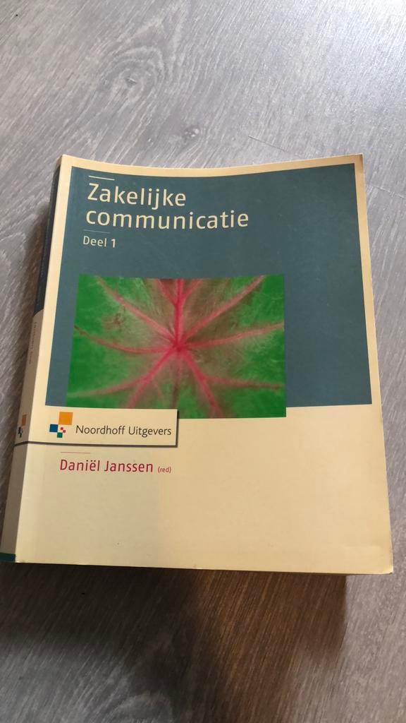 Communication d'entreprise, Enlèvement, Comme neuf, Néerlandais, D. Janssen