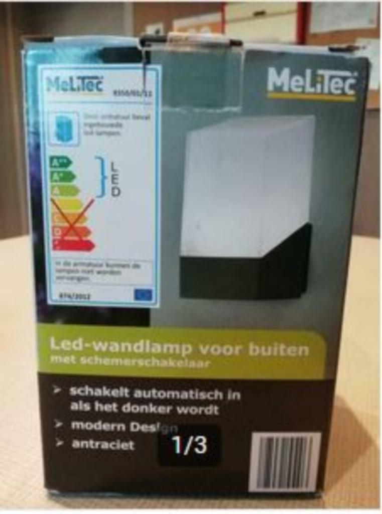 buitenlamp met schemerschakelaar, Kunststof, Minder dan 50 watt, Wandlamp, Nieuw