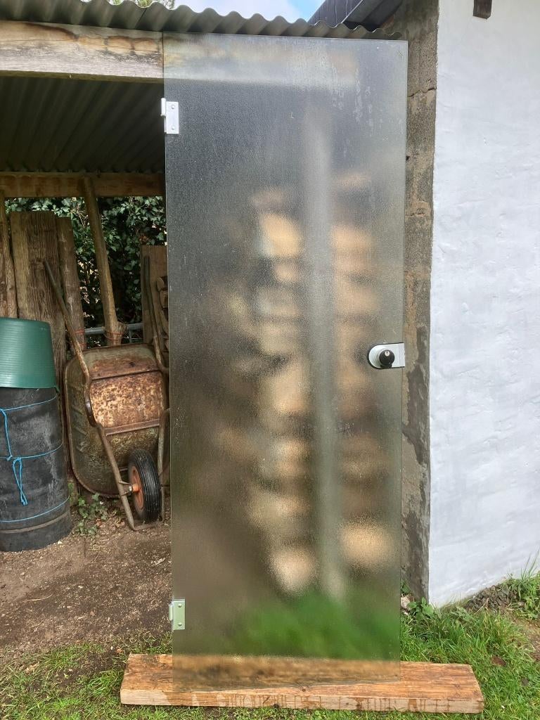 porte en verre sablé, Comme neuf, Enlèvement, Vitre comprise, Autres matériaux
