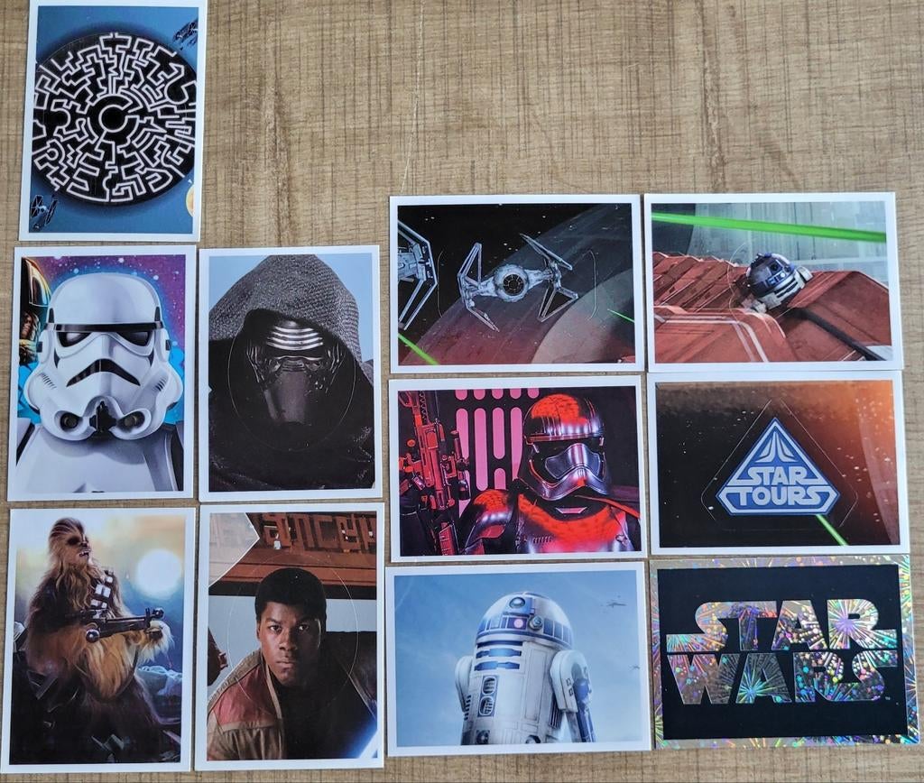 11 Panini stickers: Star Wars, Verzamelen, Ophalen of Verzenden, Zo goed als nieuw, Film, Tv of Omroep