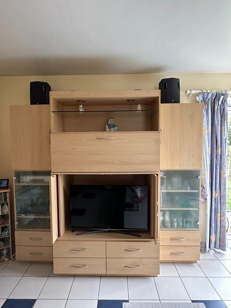 Meuble télévision en 3 parties, Enlèvement, Comme neuf, Moderne, 200 cm ou plus