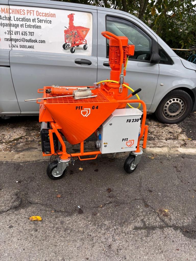 Machine à platre Pft G4, Ophalen