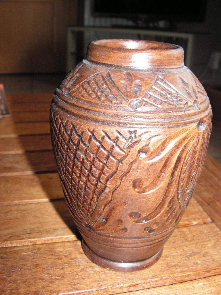 Prachtig keramiek vaasje Korond (Roemeens handwerk 1995)., Antiek en Kunst, Ophalen of Verzenden