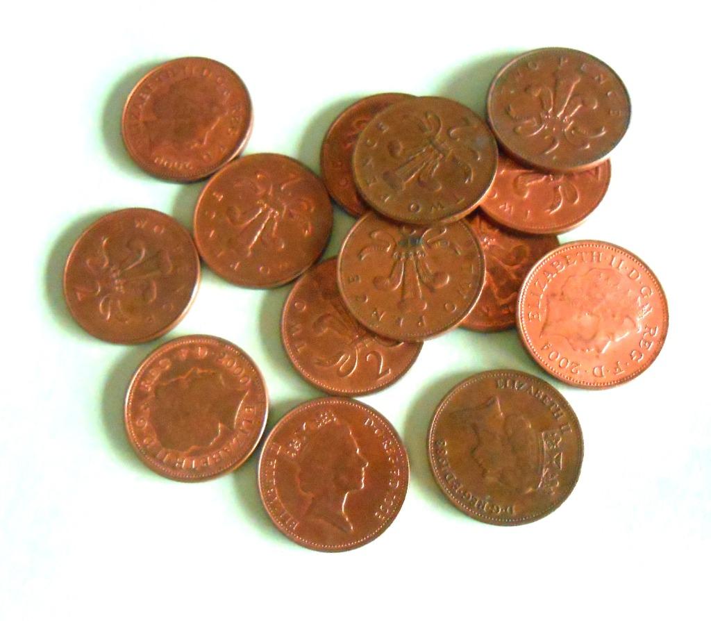 Engelse munten - twee pence - verschillende jaren, Ophalen of Verzenden, Overige landen, Losse munt