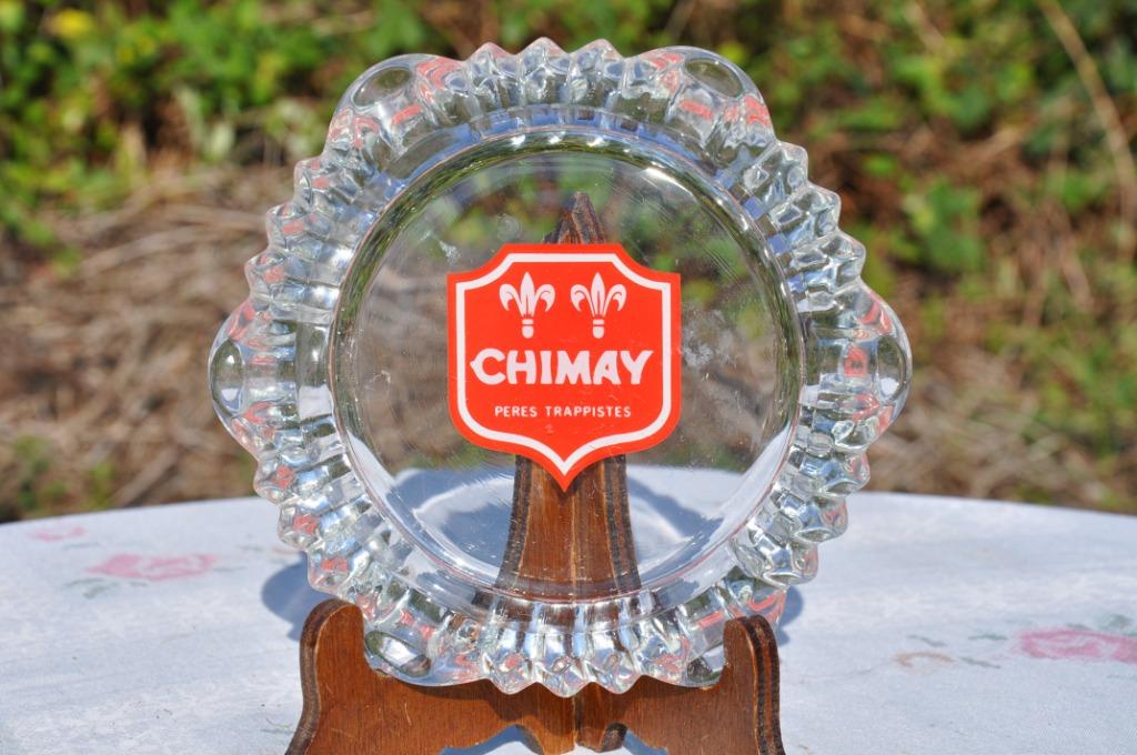§  cendrier en verre publicitaire chimay  N1, Ophalen of Verzenden, Gebruikt, Overige typen, Overige merken