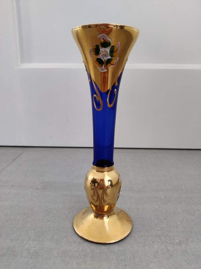 vaasje, Ophalen, Zo goed als nieuw, Blauw, Minder dan 50 cm