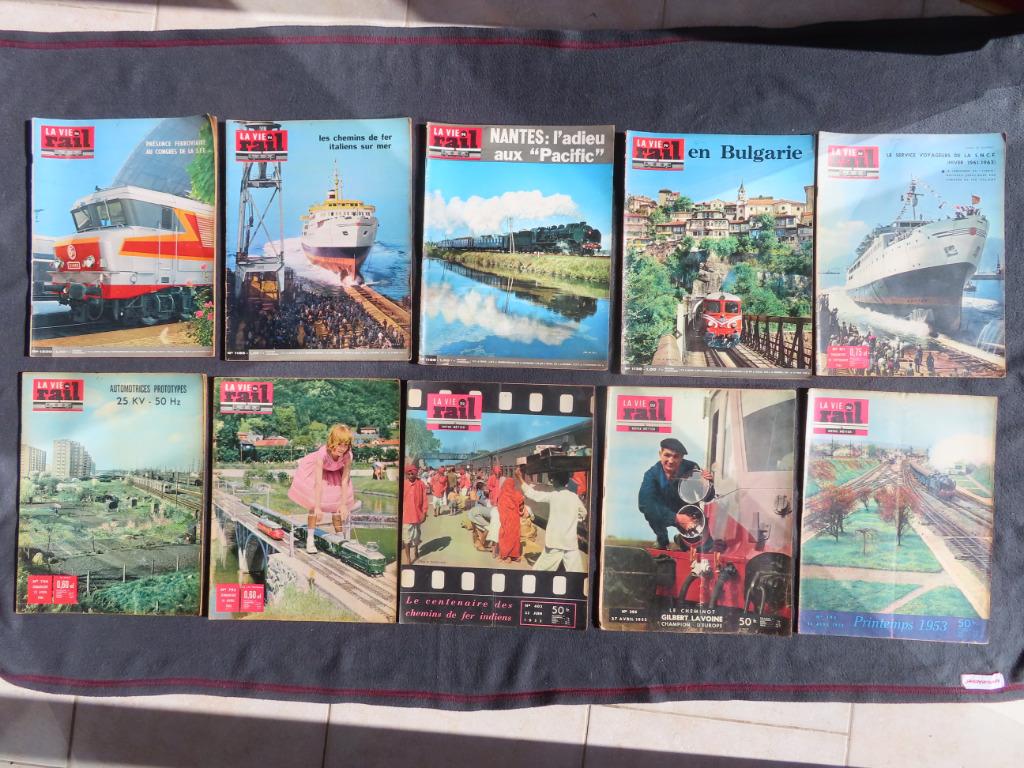 Tijdschrift LA VIE DU RAIL SNCF treinspoorweg NMBS 1953-1969, Verzamelen, Ophalen of Verzenden, Gebruikt, Trein, Boek of Tijdschrift