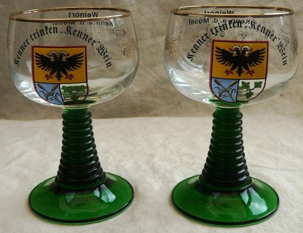 Set Wijnglazen, Kenner Wein, Weinort Kenn a.d. Mosel, 1970s., Ophalen of Verzenden, Gebruikt, Overige typen