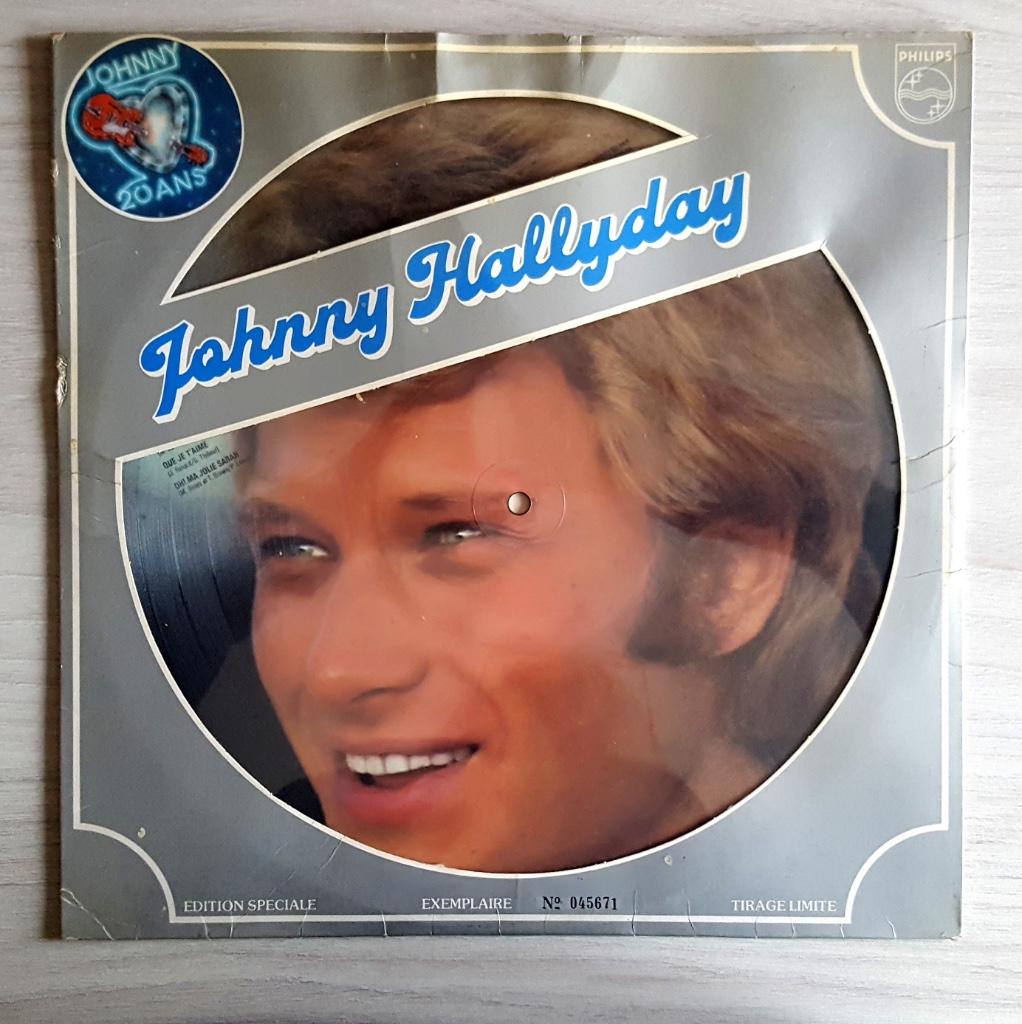 33T Picture : J.HALLYDAY /// Tirage Limité & NUMÉROTÉ 45671, CD & DVD, Vinyles | Autres Vinyles, Utilisé, 12 pouces, Enlèvement ou Envoi
