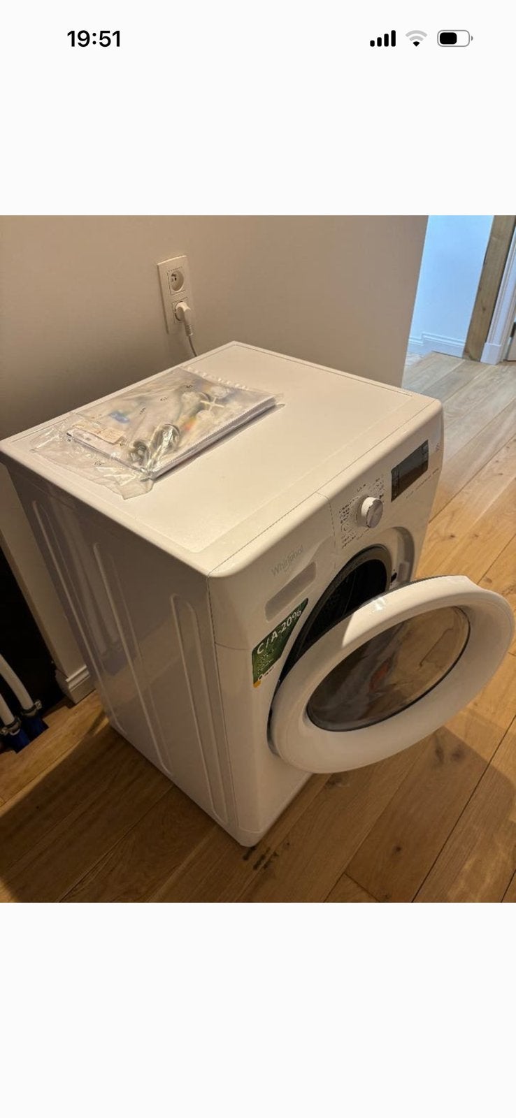 Nieuw toestel combi wasmachine & droogkast, Elektronische apparatuur, Wasmachines, Zo goed als nieuw, Ophalen