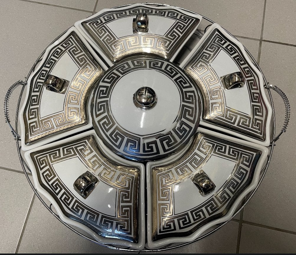 Versace tapas set, Ophalen of Verzenden, Porselein, Bord(en)