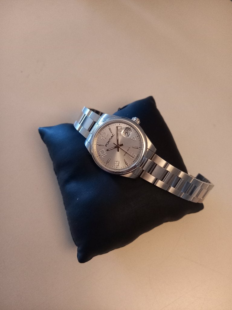 Pontiac horloge - dames - Hydra, Ophalen, Staal, Staal, Polshorloge