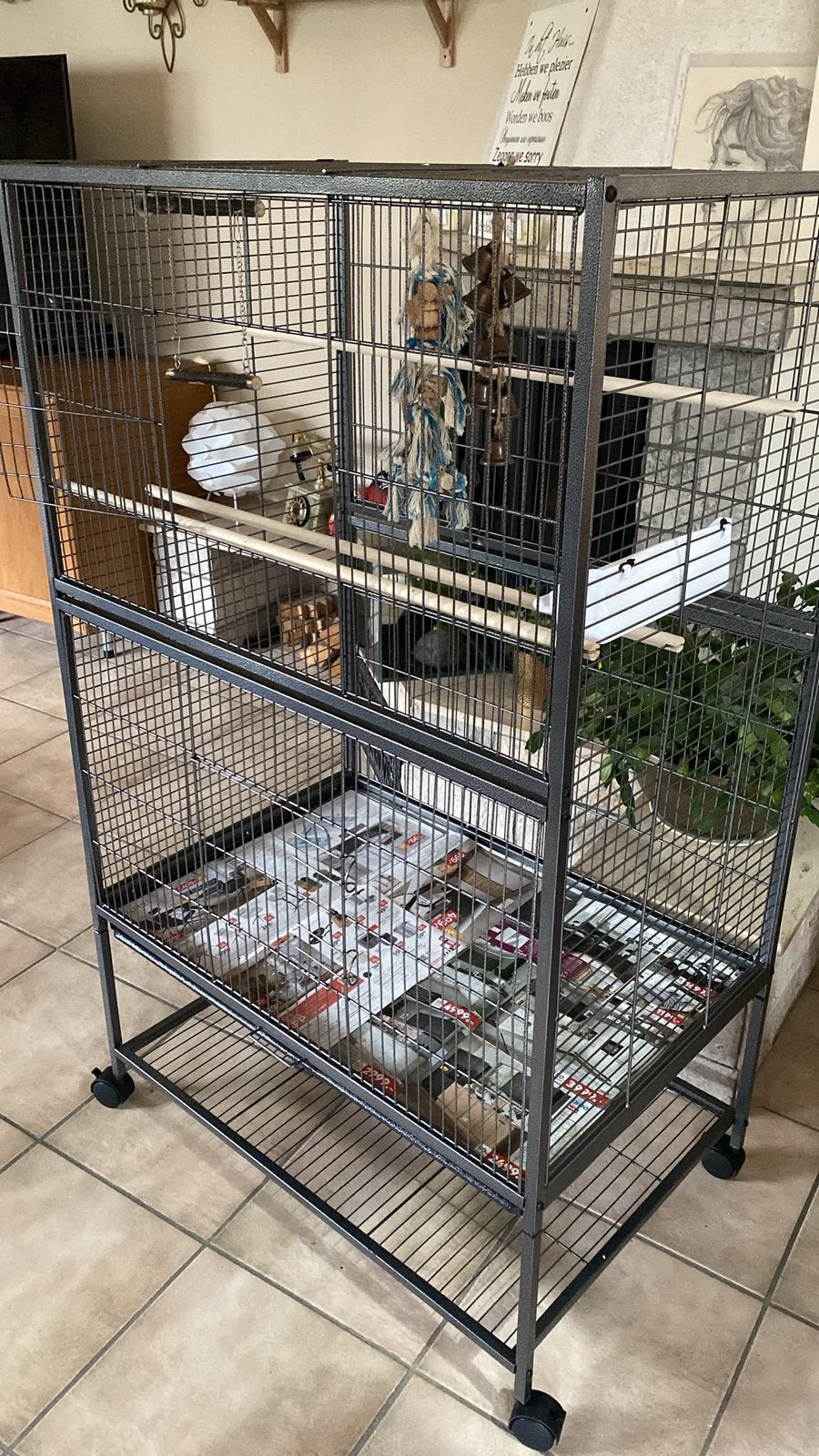 Grande cage à oiseaux, Animaux & Accessoires, Enlèvement, Comme neuf, Cage à oiseaux