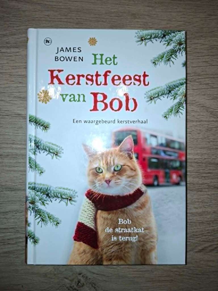 Boek 'Het Kerstfeest van Bob', James Bowen, Nieuw, Ophalen of Verzenden, Katten